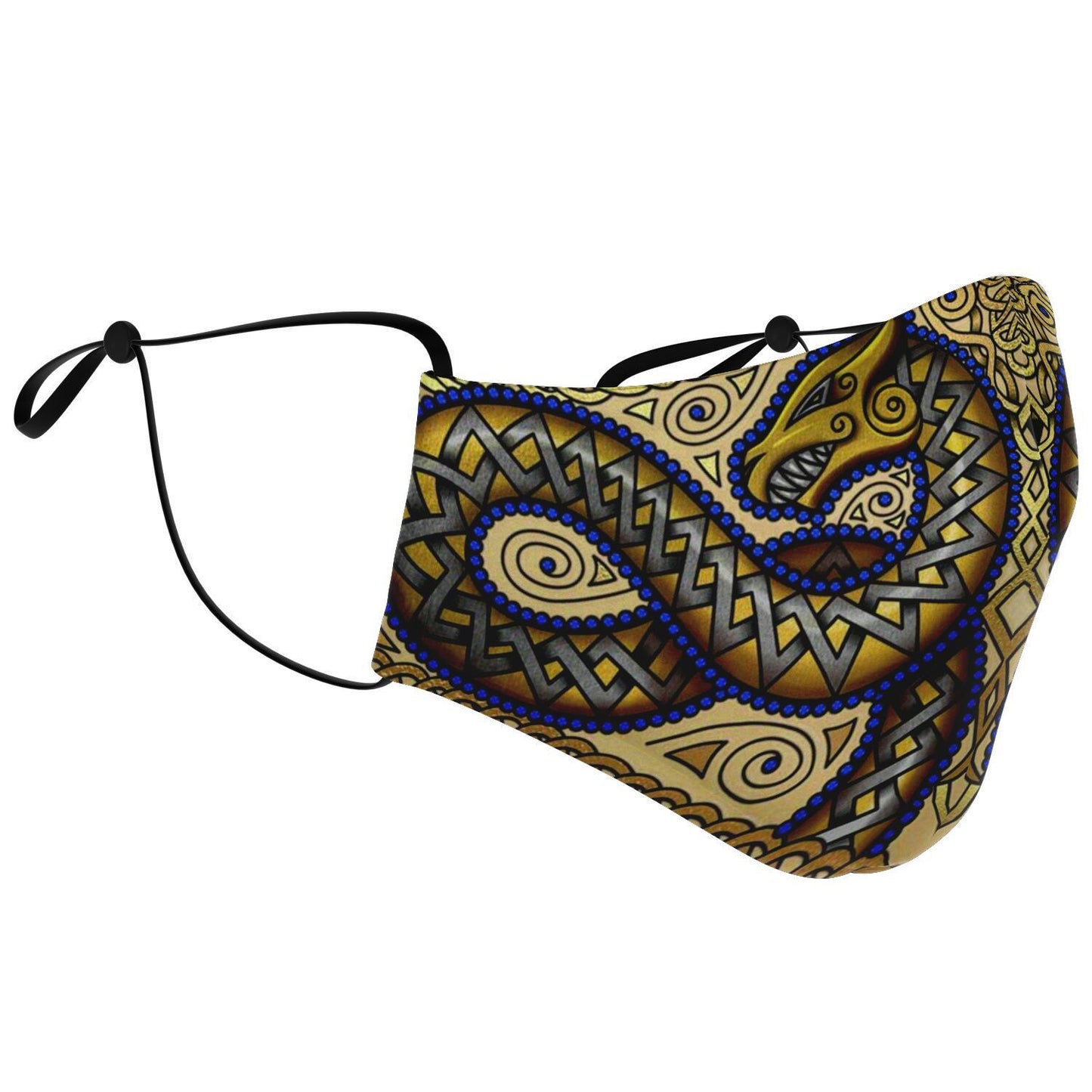 Jörmungandr Viking Face Mask Cover - Color Variation #2