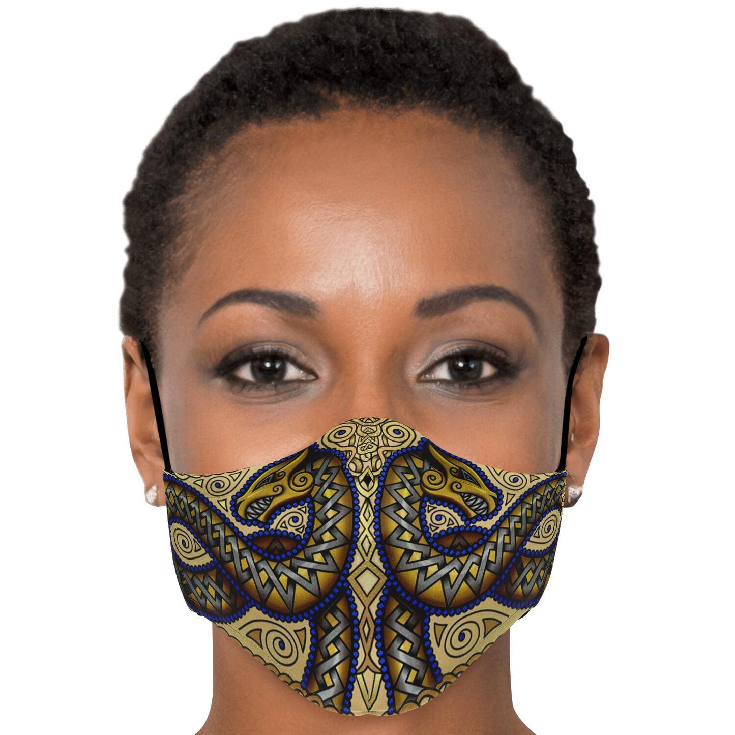 Jörmungandr Viking Face Mask Cover - Color Variation #2