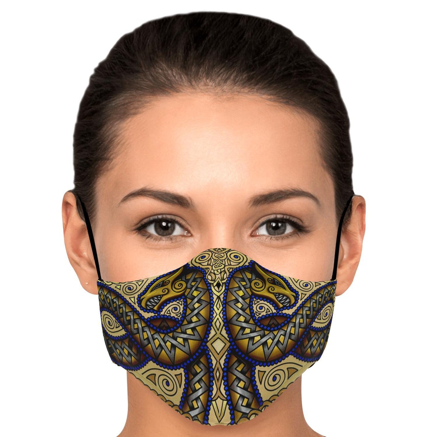 Jörmungandr Viking Face Mask Cover - Color Variation #2