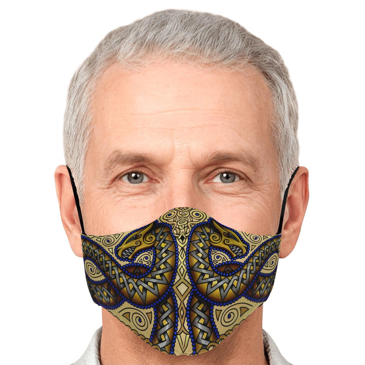 Jörmungandr Viking Face Mask Cover - Color Variation #2