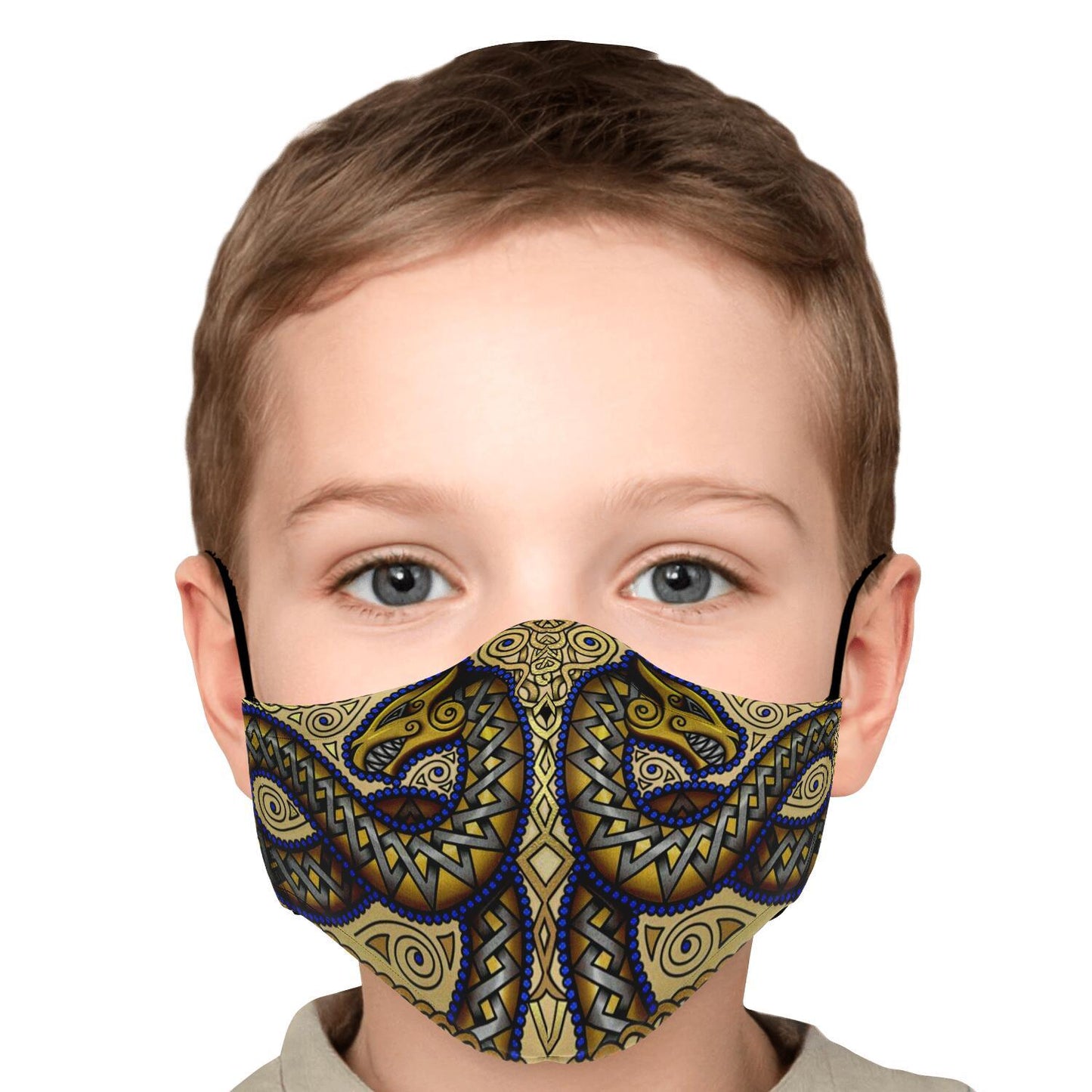 Jörmungandr Viking Face Mask Cover - Color Variation #2