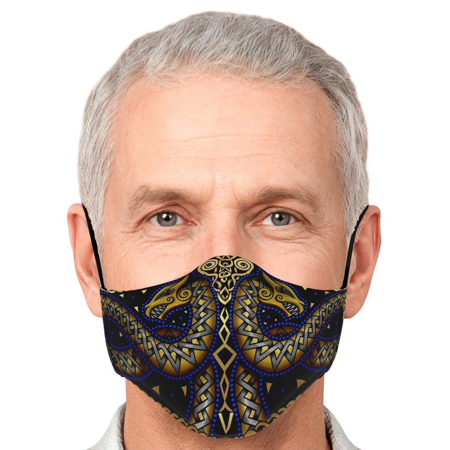 Jörmungandr Viking Face Mask Cover - Color Variation #3