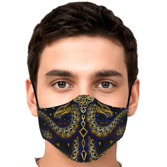 Jörmungandr Viking Face Mask Cover - Color Variation #3