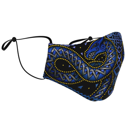 Jörmungandr Viking Face Mask Cover - Color Variation #4