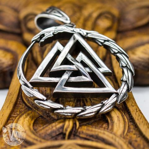Jörmungandr Viking Valknut Pendant