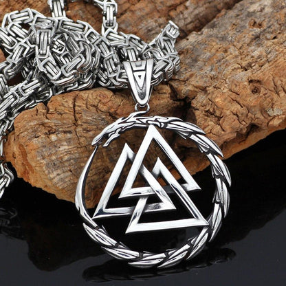 Jörmungandr Viking Valknut Pendant - VikingsBrand