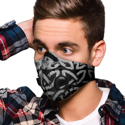 Knot Premium Viking Face Mask Cover - Silver