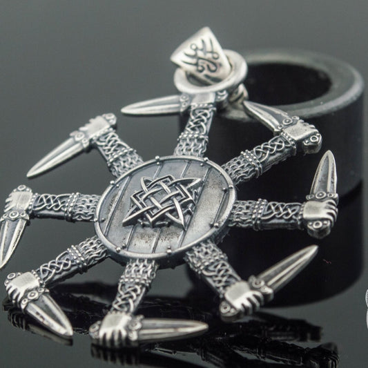 Kolovrat 925 Sterling Silver Pendant - VikingsBrand