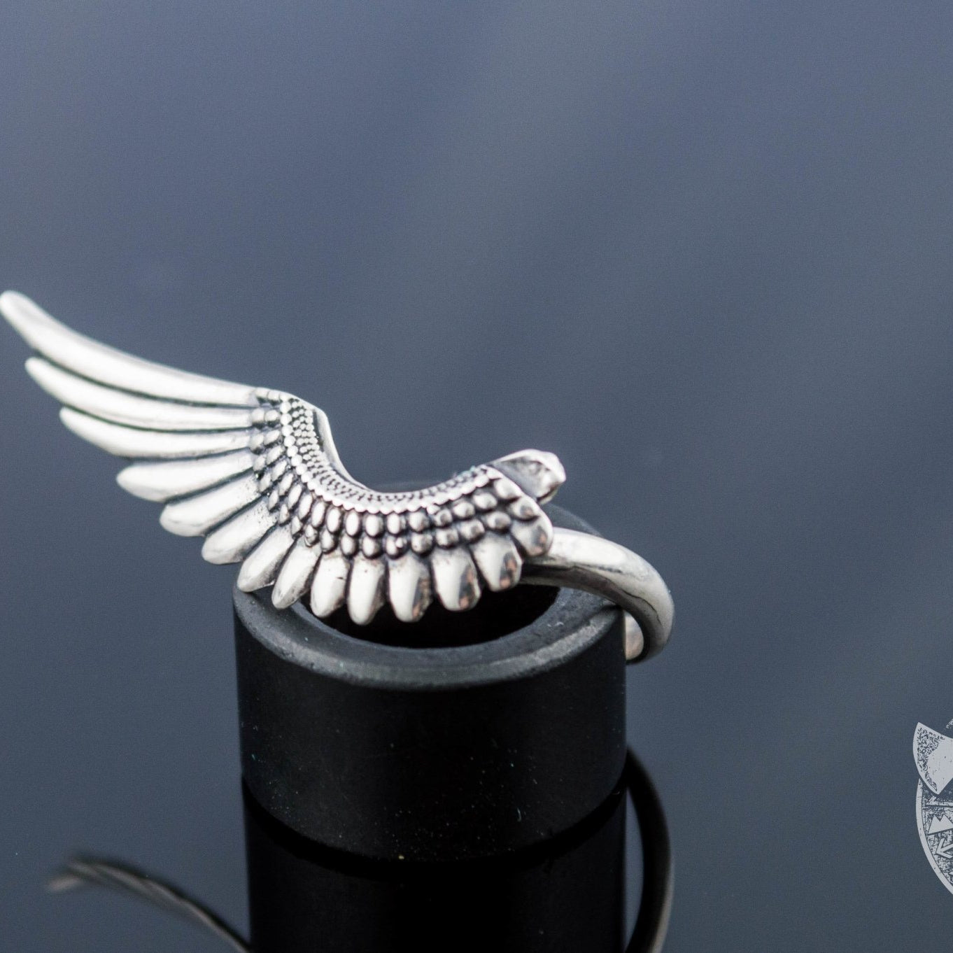 Light Weight Feather 925 Sterling Silver Viking Ring - VikingsBrand