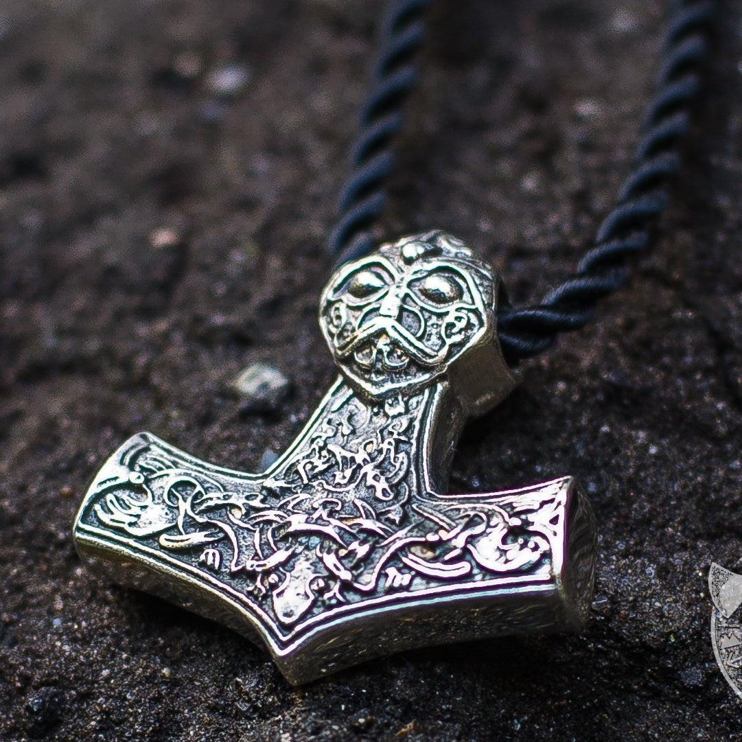 Little Thor's Hammer 925 Sterling Silver Pendant - VikingsBrand