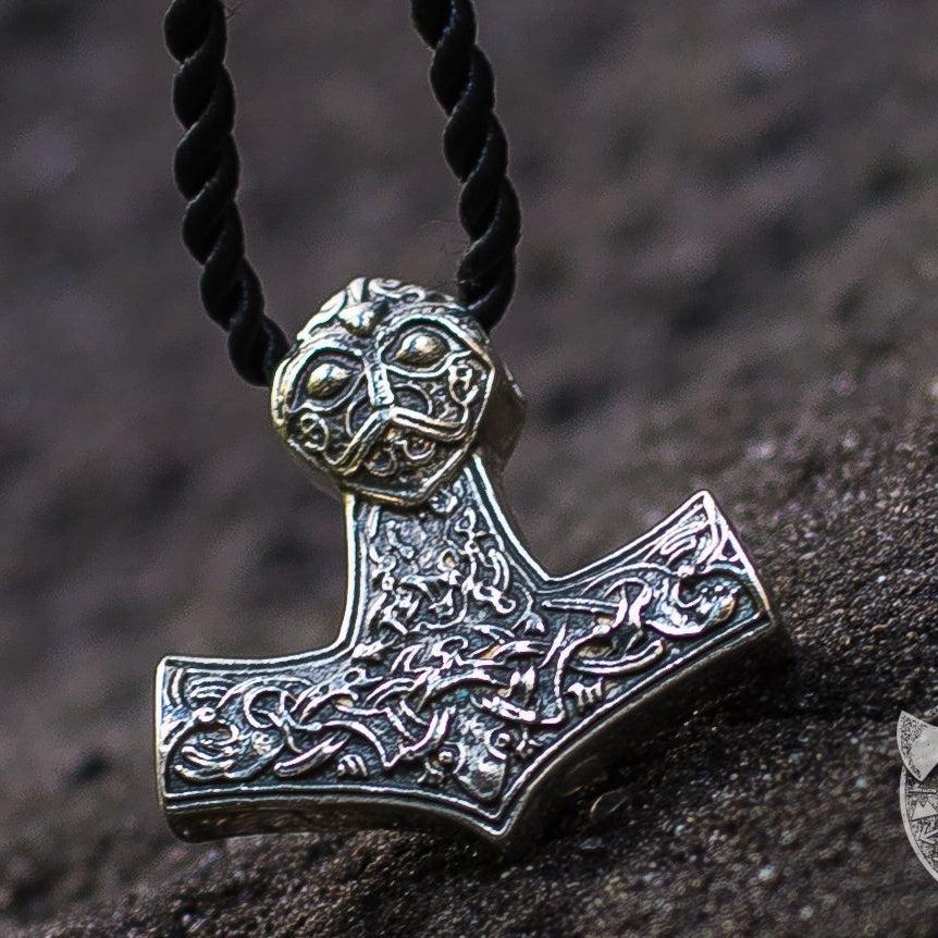 Little Thor's Hammer 925 Sterling Silver Pendant - VikingsBrand