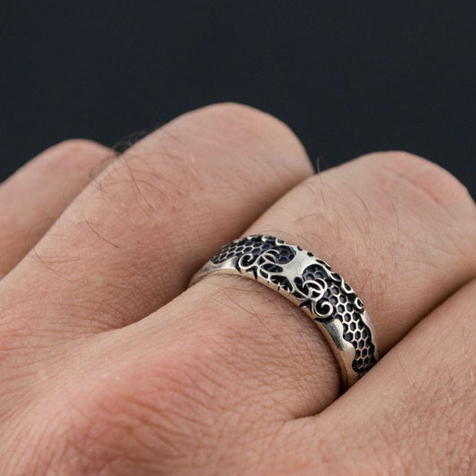 Little Yggdrasil 925 sterling silver Viking ring – view 2