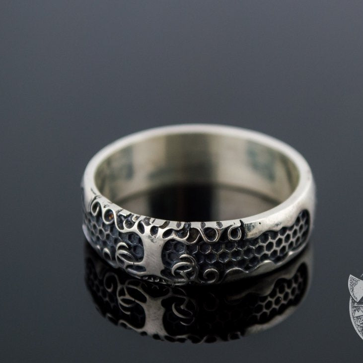 Little Yggdrasil Symbol 925 Sterling Silver Viking Ring - VikingsBrand