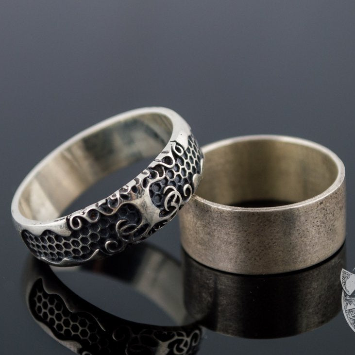 Little Yggdrasil Symbol 925 Sterling Silver Viking Ring - VikingsBrand