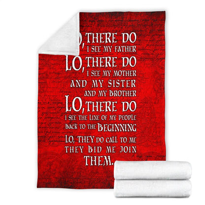 Lo, There Do I See - Viking Fleece Blanket - VikingsBrand