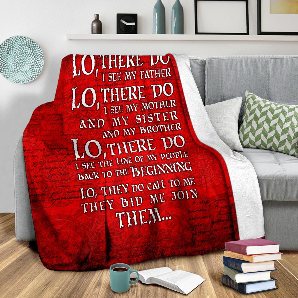 Lo, There Do I See - Viking Fleece Blanket - VikingsBrand
