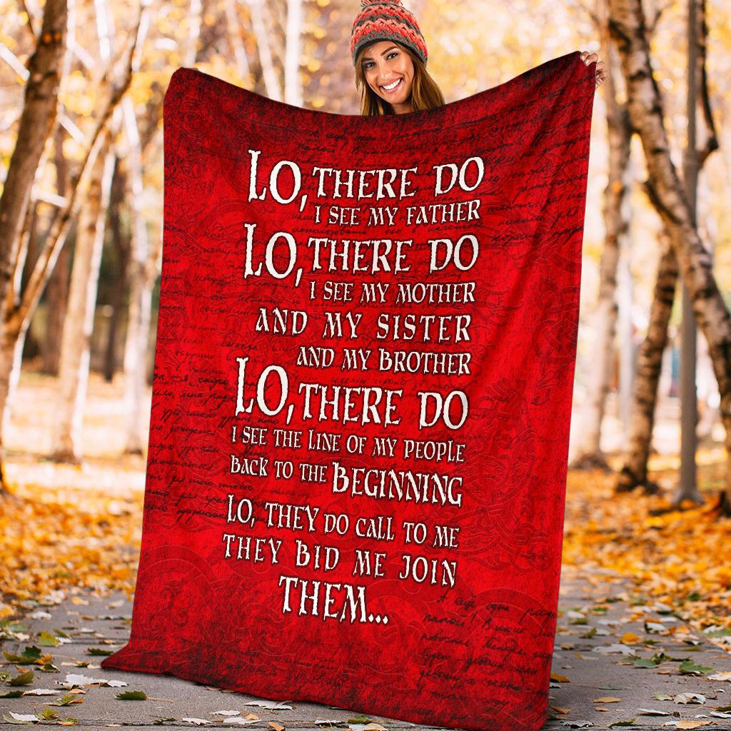 Lo, There Do I See - Viking Fleece Blanket - VikingsBrand