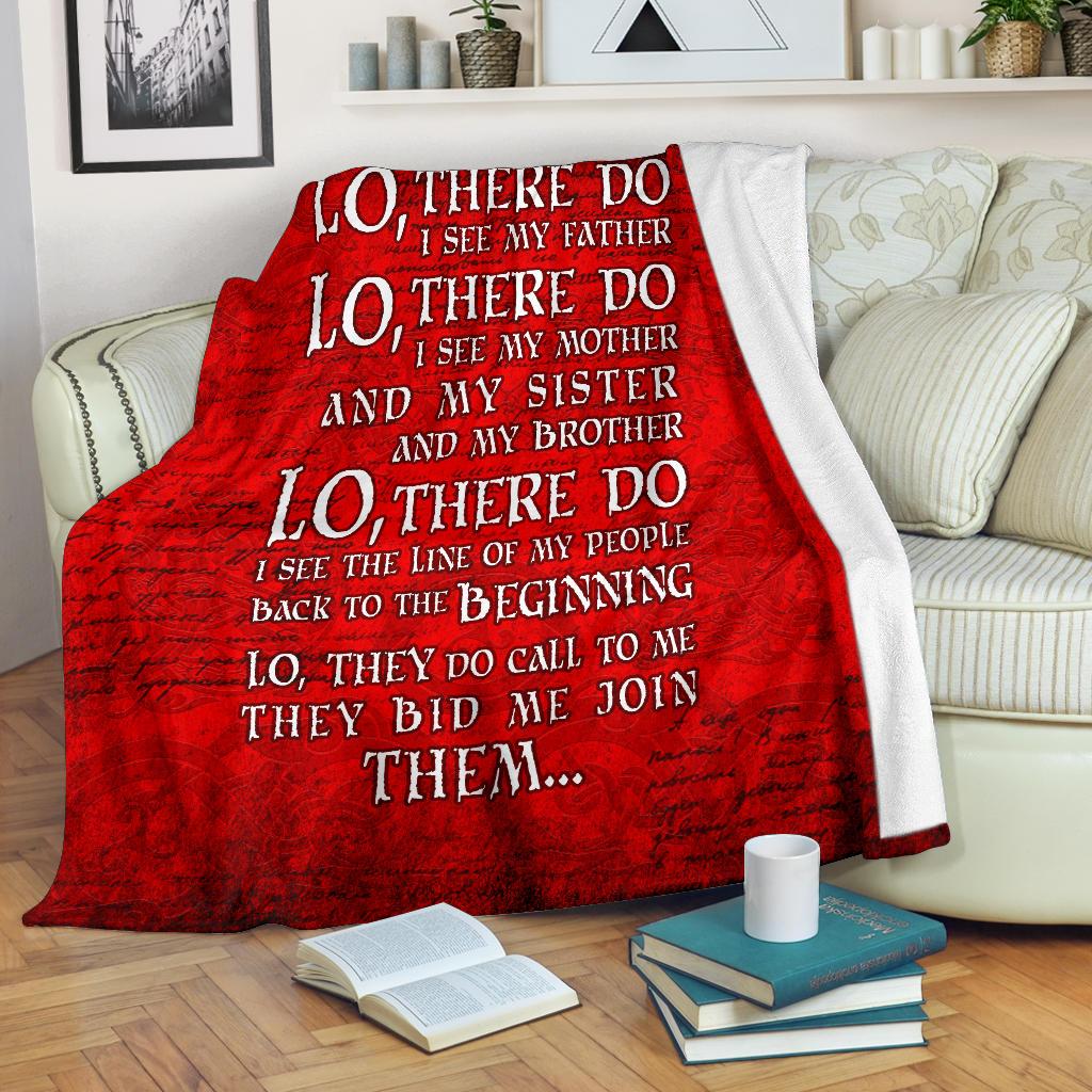 Lo, There Do I See - Viking Fleece Blanket - VikingsBrand