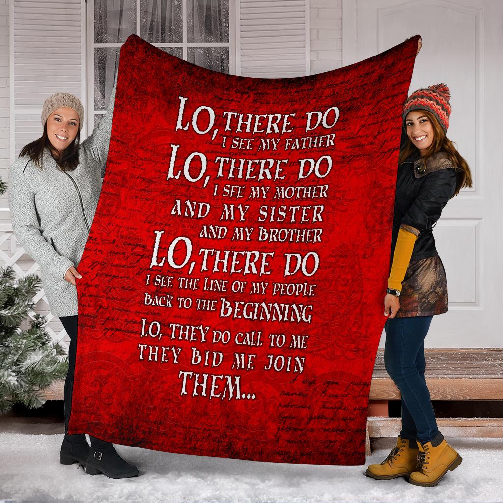 Lo, There Do I See - Viking Fleece Blanket - VikingsBrand