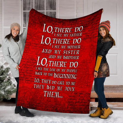 Lo, There Do I See - Viking Fleece Blanket - VikingsBrand