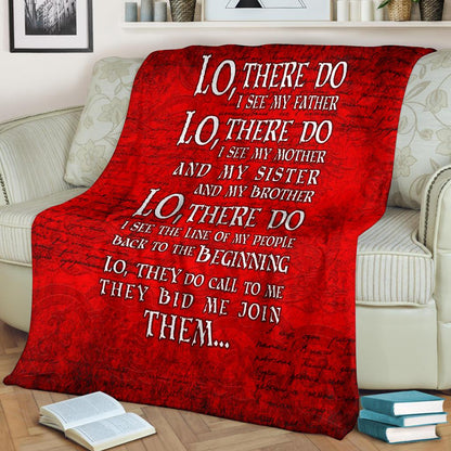 Lo, There Do I See - Viking Fleece Blanket - VikingsBrand