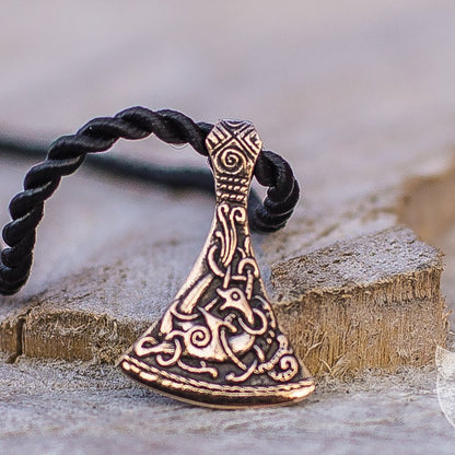 Mammen Style Small Viking Axe Bronze Pendant - VikingsBrand