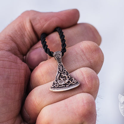 Mammen Style Small Viking Axe Bronze Pendant - VikingsBrand