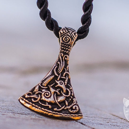 Mammen Style Small Viking Axe Bronze Pendant - VikingsBrand