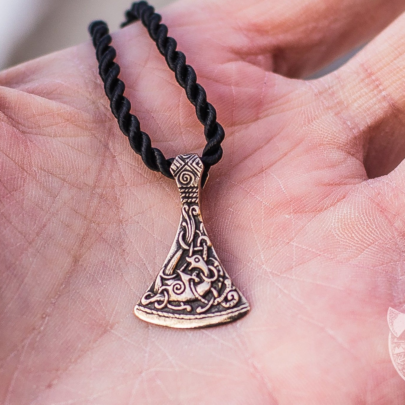 Mammen Style Small Viking Axe Bronze Pendant - VikingsBrand