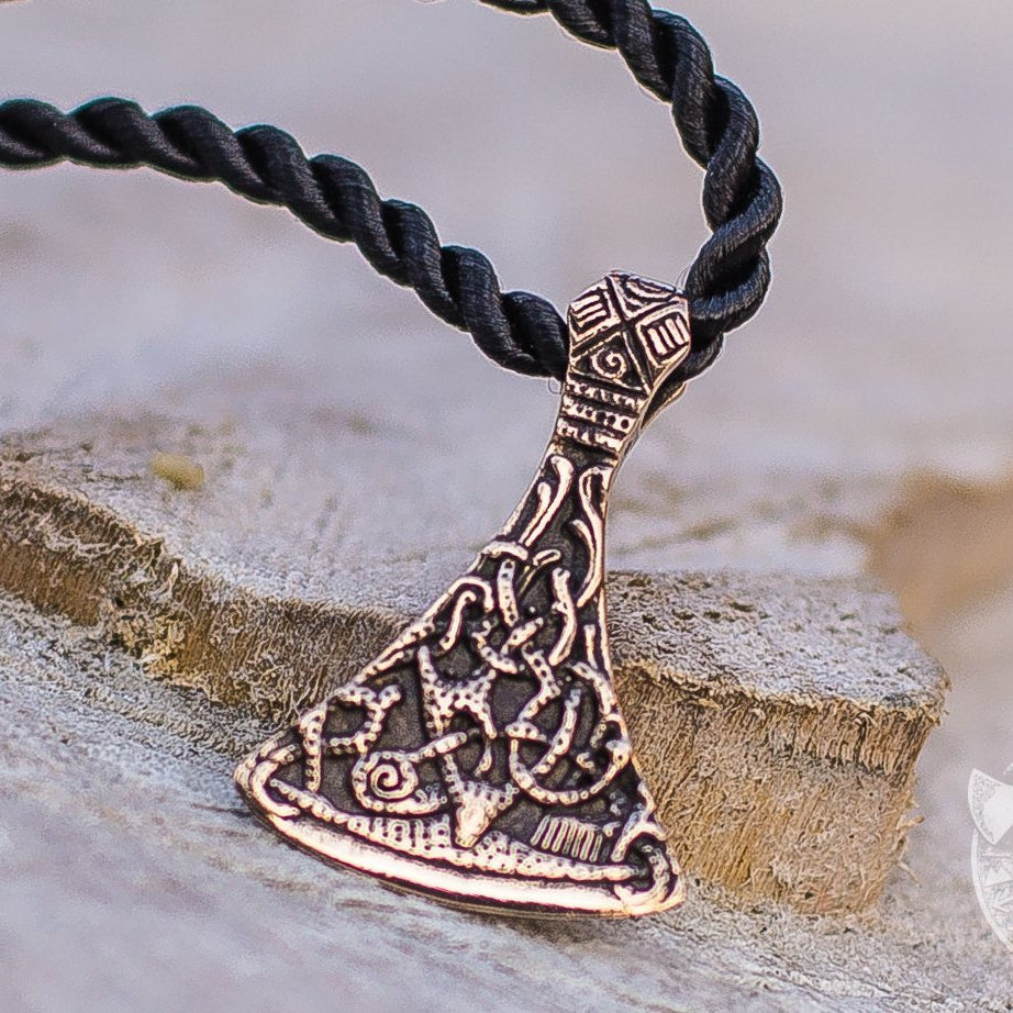 Mammen Style Small Viking Axe Bronze Pendant - VikingsBrand