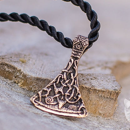 Mammen Style Small Viking Axe Bronze Pendant - VikingsBrand