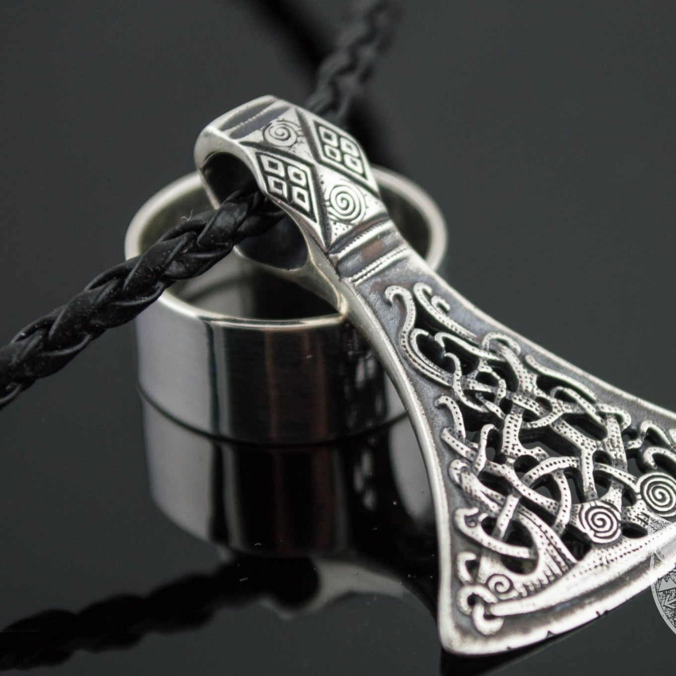 Mammen Style Viking Axe 925 Sterling Silver Pendant - VikingsBrand