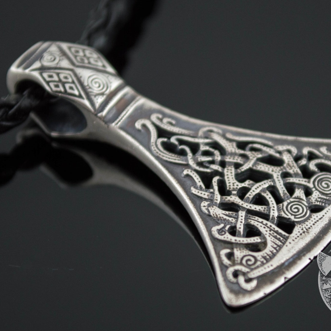 Mammen Style Viking Axe 925 Sterling Silver Pendant - VikingsBrand