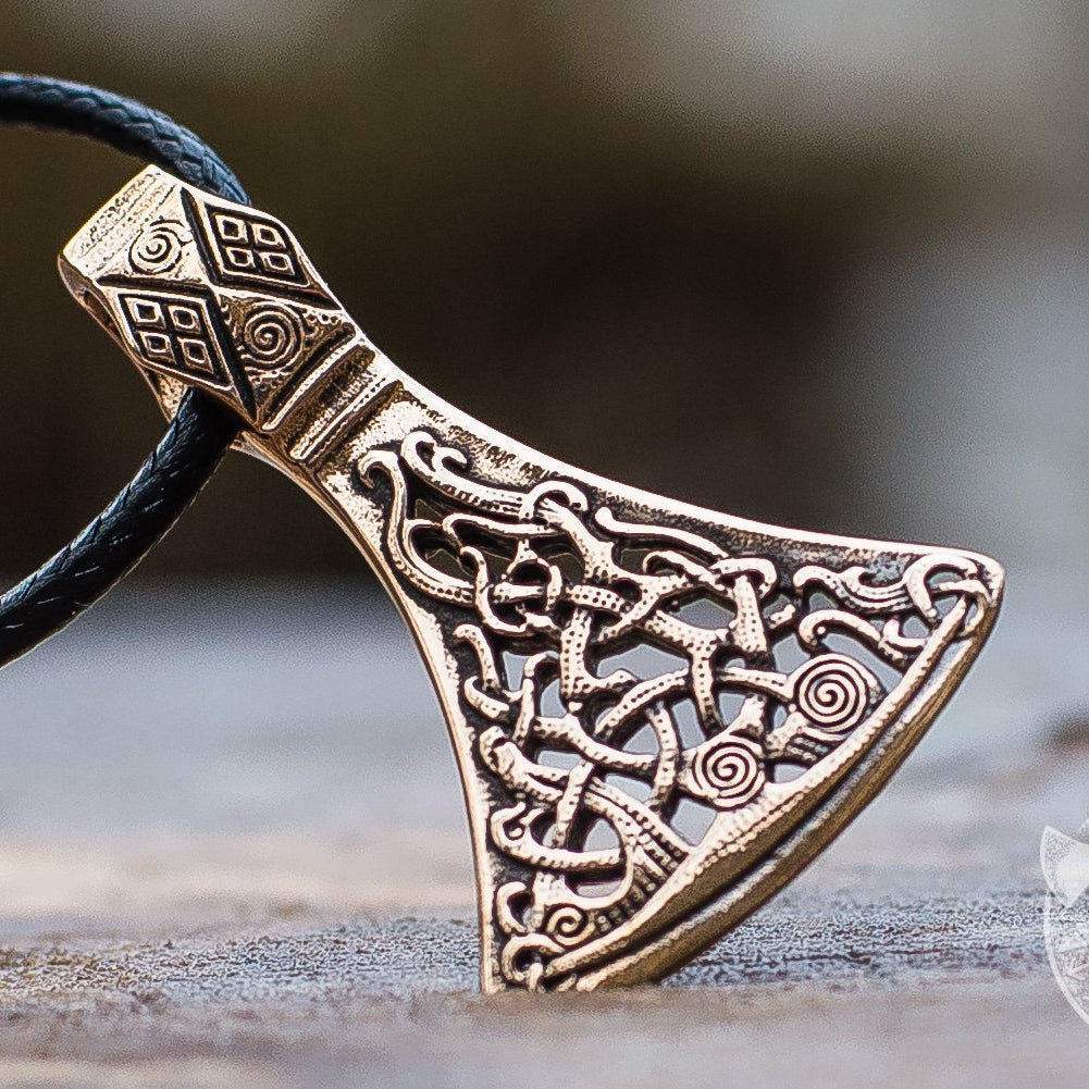 Mammen Style Viking Axe Bronze Pendant - VikingsBrand