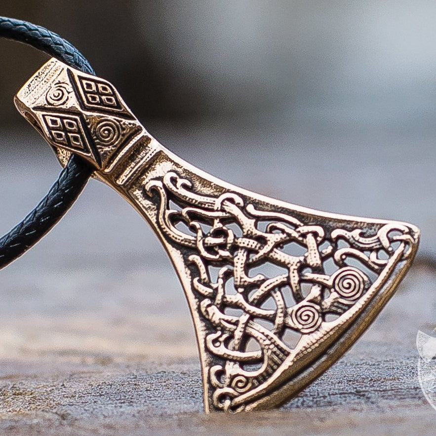Mammen Style Viking Axe Bronze Pendant - VikingsBrand