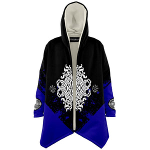 Mask of Odin premium Viking cloak, blue