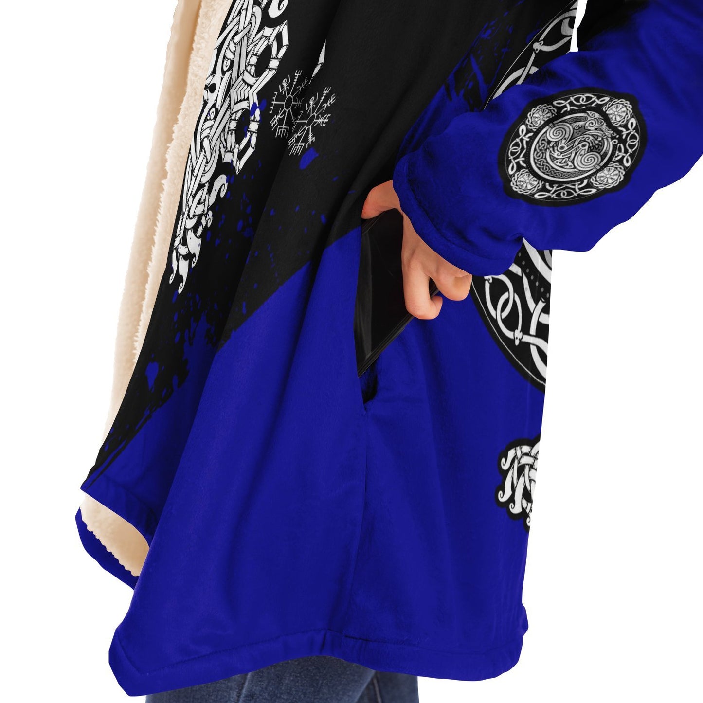 Mask of Odin Premium Viking Blue Cloak
