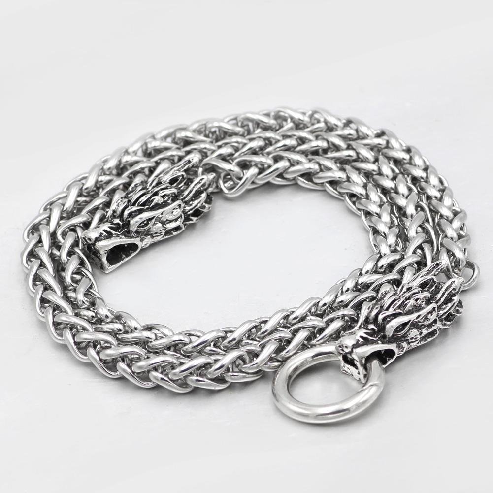 Massive Stainless Steel Viking Necklace with Huge Thor's Hammer - VikingsBrand
