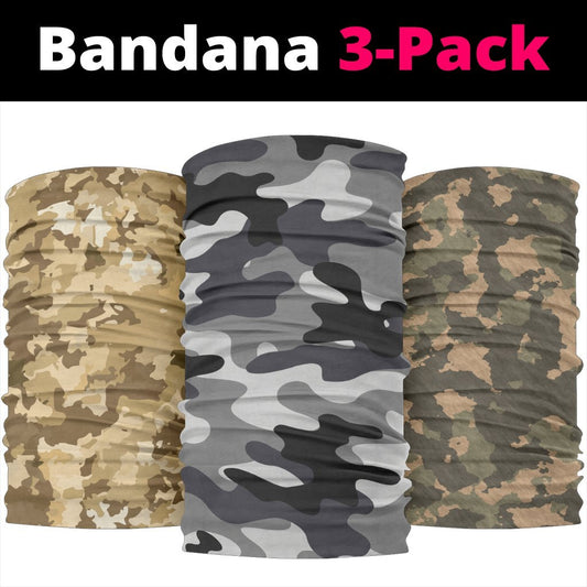 Military Camo Neck Gaiter | Face Shield - Light