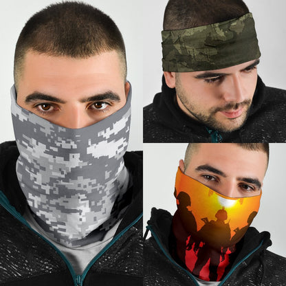 Military Camo Neck Gaiter | Face Shield | Bandana