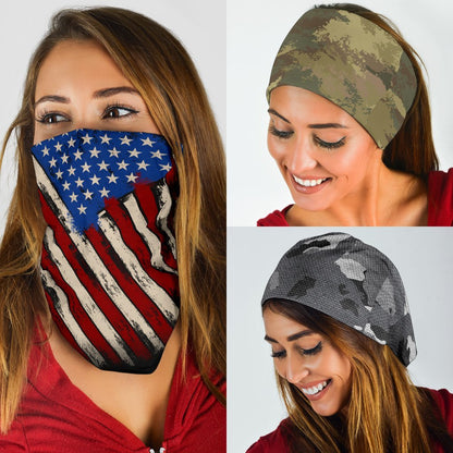 Military Camo Neck Gaiter | Face Shield | Bandana