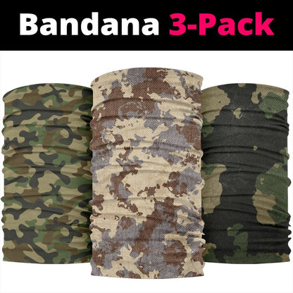 Military Camo Neck Gaiter | Face Shield | Bandana - Light