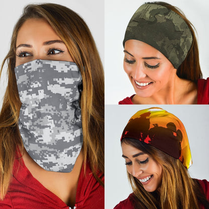 Military Camo Neck Gaiter | Face Shield | Bandana