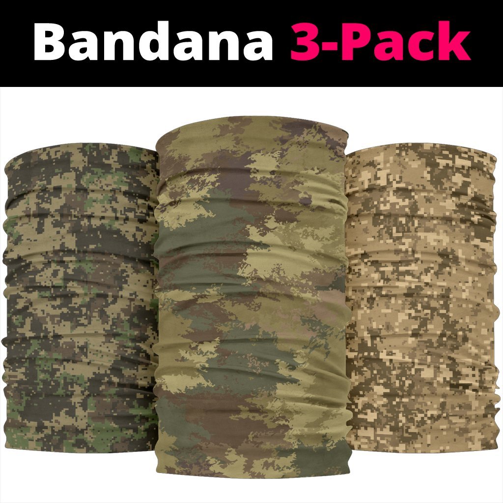 Military Camo Neck Gaiter | Face Shield | Bandana - Pixels