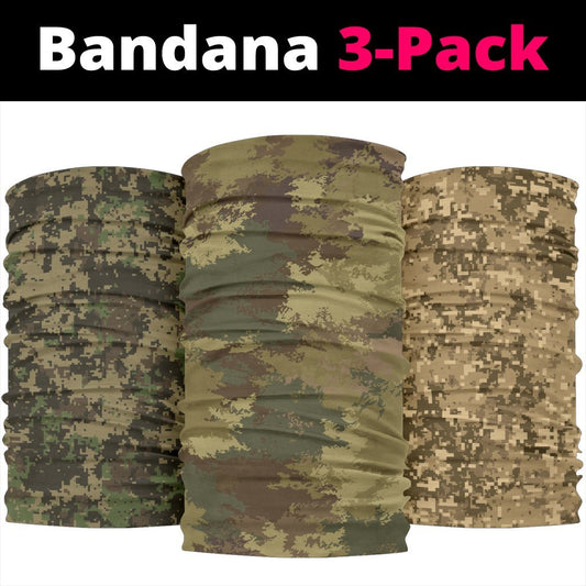 Military Camo Neck Gaiter | Face Shield | Bandana - Pixels