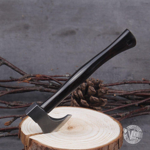 Mini Viking Axe – Iron & Wood Steak Cutter
