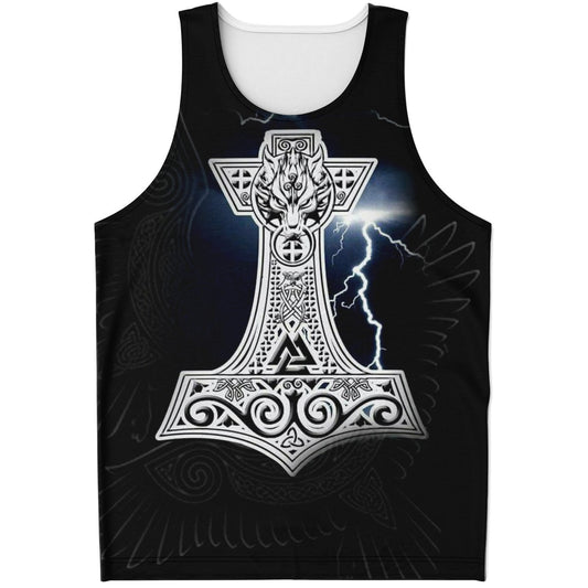Mjolnir, Thor Hammer Viking Unisex Tank Top
