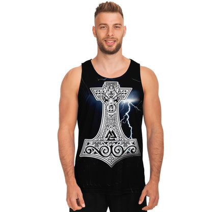 Mjolnir, Thor Hammer Viking Unisex Tank Top