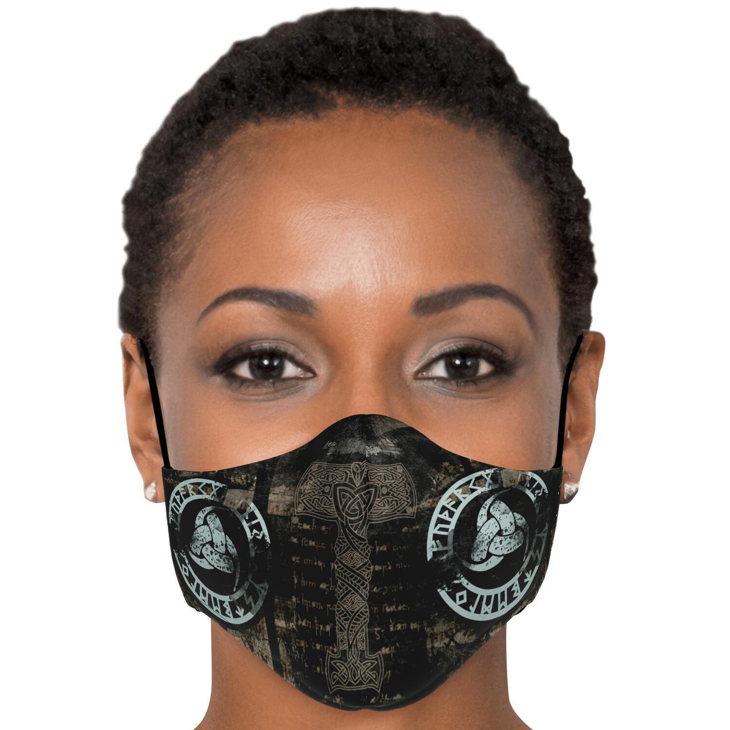 Mjolnir Viking Face Mask Cover - Mutli