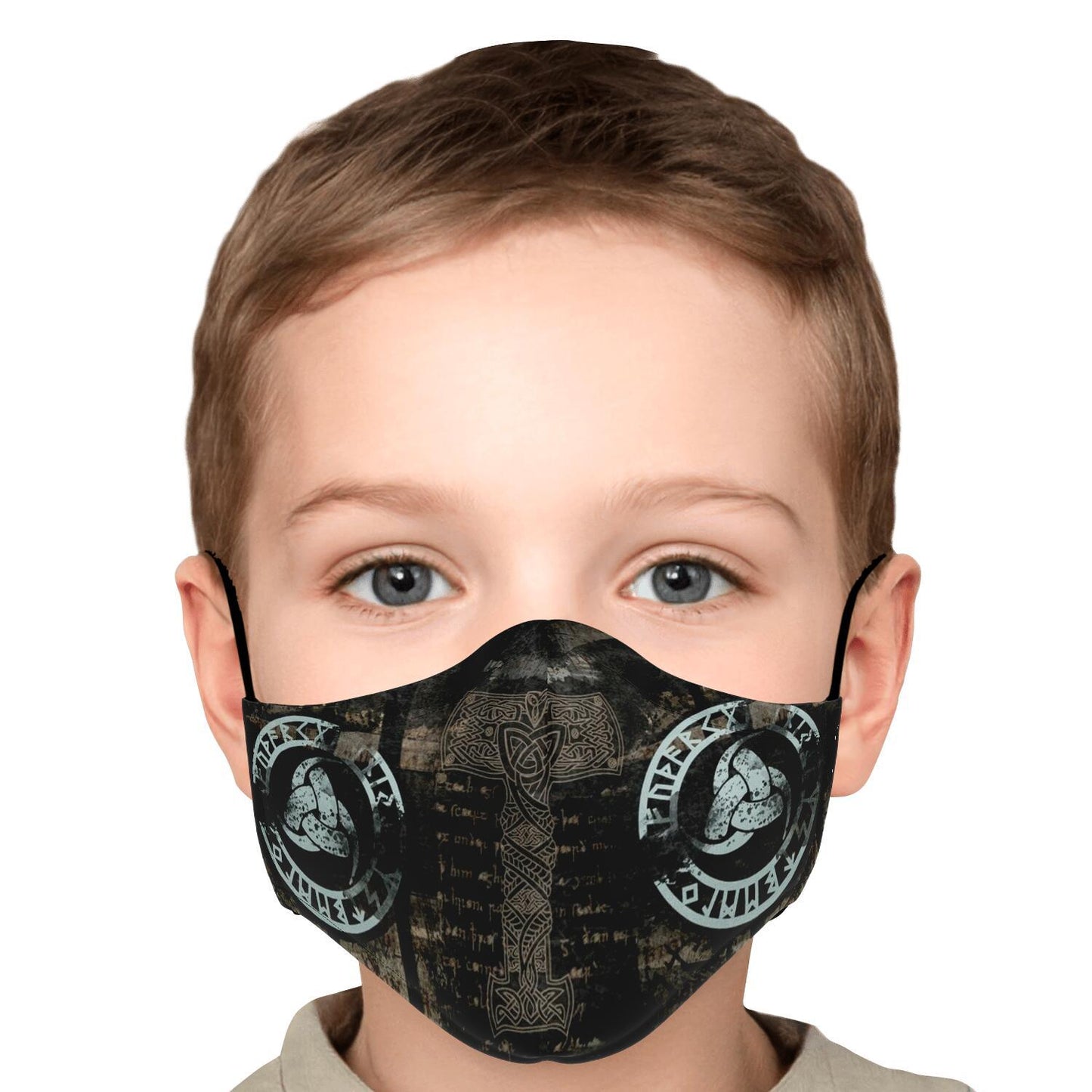 Mjolnir Viking Face Mask Cover - Mutli